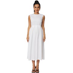 Sleeveless Round Neck Midi Dress