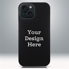 iPhone 15 Black UV Print PC Hardshell Case