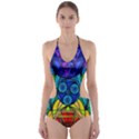 Arcturian Conjunction Grid - Cut-Out One Piece Swimsuit View1