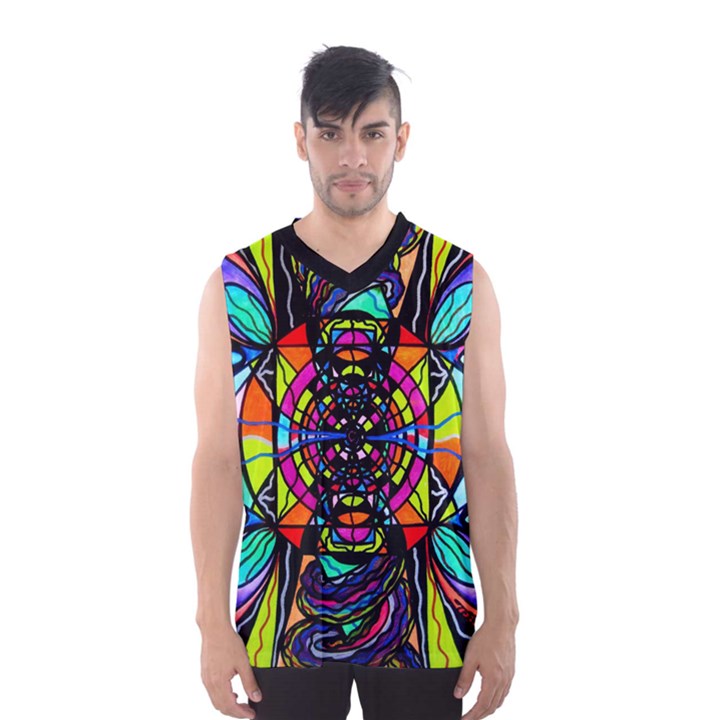 Planetary Vortex - Men s Basketball Tank Top