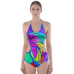 Drastic Change - Cut-out One Piece Swimsuit by tealswan