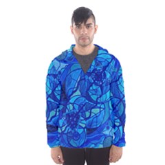 Arcturian Calming Grid - Hooded Wind Breaker (men) by tealswan