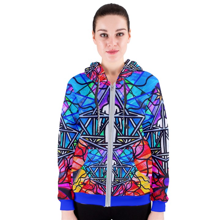 Merkabah - Women s Zipper Hoodie