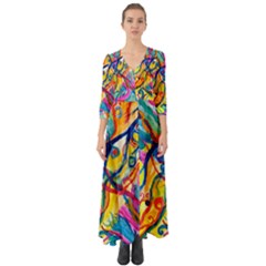 Nature Of Sex - Button Up Boho Maxi Dress by tealswan