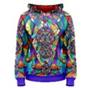 Blue Ray Transcendance Grid - Women s Pullover Hoodie View1