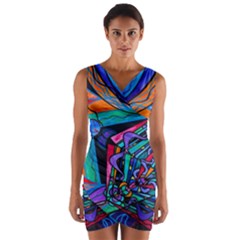 Coherence - Wrap Front Bodycon Dress by tealswan