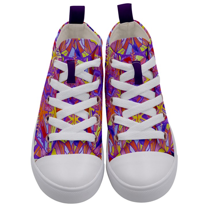 Exhilaration - Kid s Mid-Top Canvas Sneakers