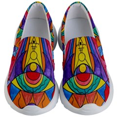 Arcturian Insight Grid - Kid s Lightweight Slip Ons by tealswan