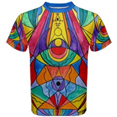 Arcturian Insight Grid - Men s Cotton Tee by tealswan