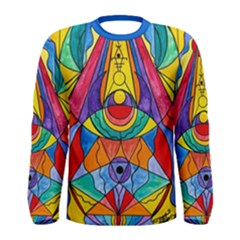 Arcturian Insight Grid - Men s Long Sleeve Tee by tealswan