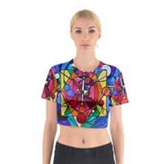 Arcturian Divine Order Grid - Cotton Crop Top by tealswan