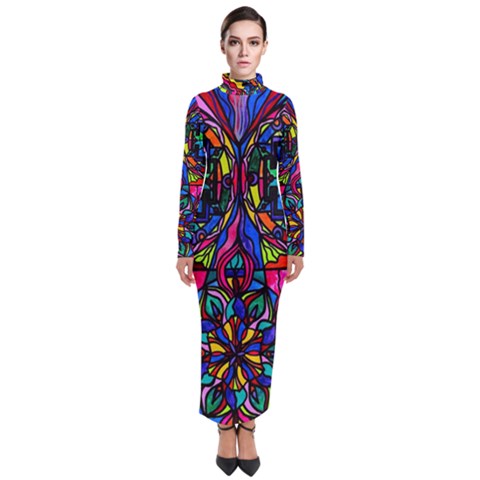 Non-attachment - Turtleneck Maxi Dress