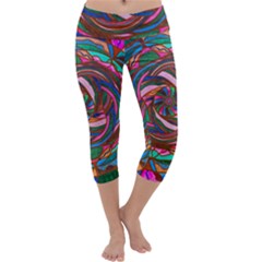 Comfort - Capri Yoga Leggings by tealswan