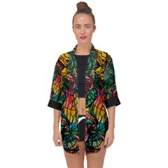 Dragon - Open Front Chiffon Kimono by tealswan