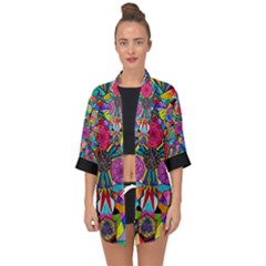 Positive Intention - Open Front Chiffon Kimono by tealswan