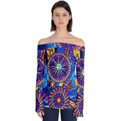 Sun+moon - Off Shoulder Long Sleeve Top by tealswan