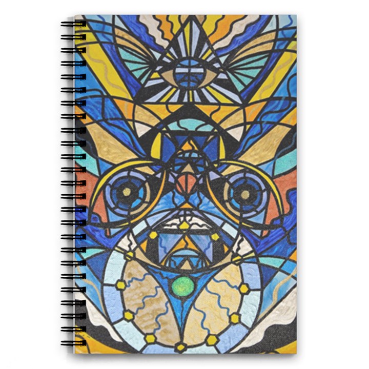 Sirian Solar Invocation Grid - 5.5  x 8.5  Notebook New