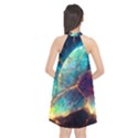 Abstract Galactic Wallpaper Halter Neckline Chiffon Dress  View2