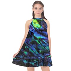 Sci-fi Scenester Halter Neckline Chiffon Dress  by MRNStudios