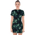 Foliage Drop Hem Mini Chiffon Dress View1