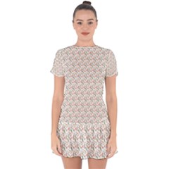 Boho Pattern 3 Drop Hem Mini Chiffon Dress by designsbymallika