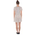 Boho Pattern 3 Drop Hem Mini Chiffon Dress View2