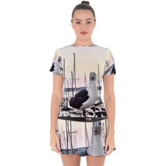 Fisherman?¯s Ward, San Francisco, Ca Drop Hem Mini Chiffon Dress by RiverRootz