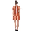 Geometrical Geometric Pattern Drop Hem Mini Chiffon Dress View2