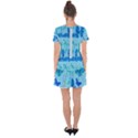 Butterflies Insect Pattern Nature Drop Hem Mini Chiffon Dress View2