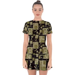 Background Graphic Wallpaper Decor Backdrop Design Drop Hem Mini Chiffon Dress by Ket1n9