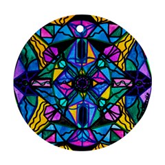 Dopamine - Round Ornament (two Sides) by tealswan