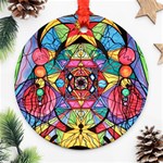 Arcturian Ascension Grid - Round Ornament (Two Sides) Front