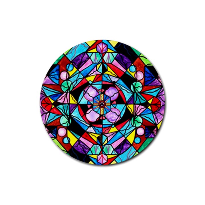 Sacred Geometry Grid - Drink Coasters 4 Pack (Round)